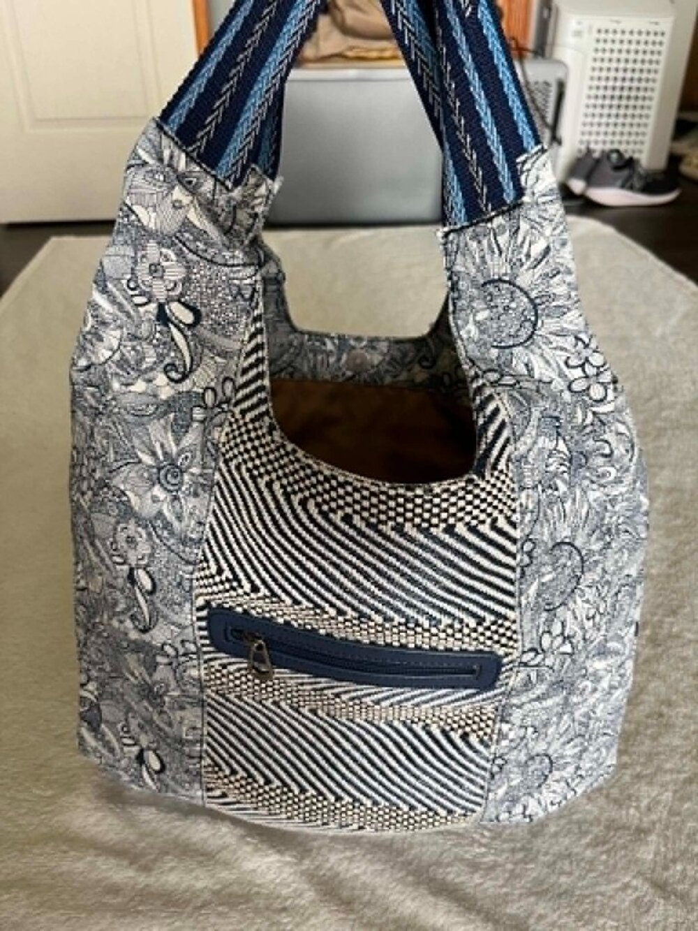 Sakroots Catalina Hobo Bag in the Spirit Desert 13x13 inch.
